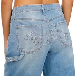 Juicy Couture Light Blue Flare Jeans with Rhinestones 5 & 7 NWT